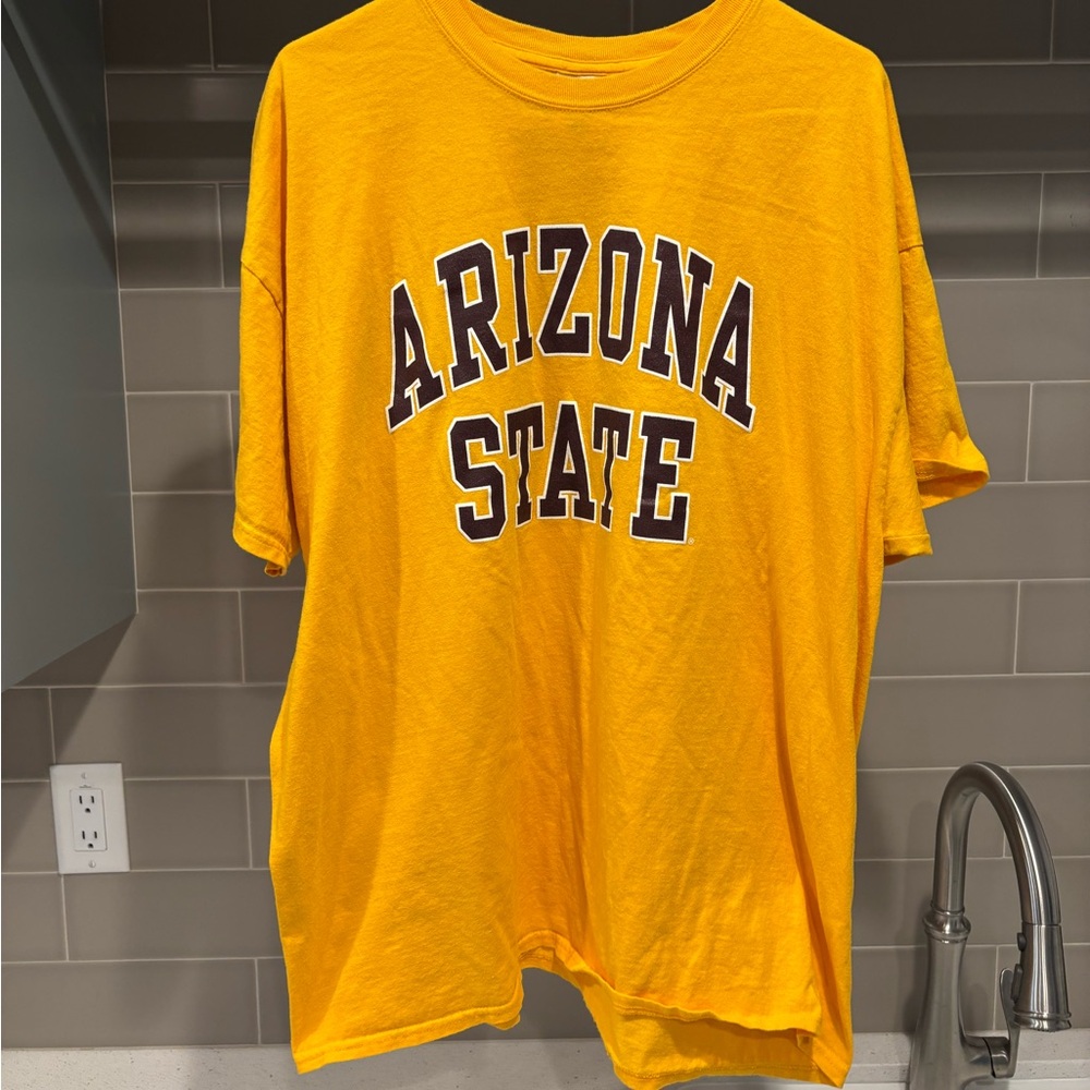 Y2K Arizona State Sun Devils Gold Tee New Agenda Size XXL